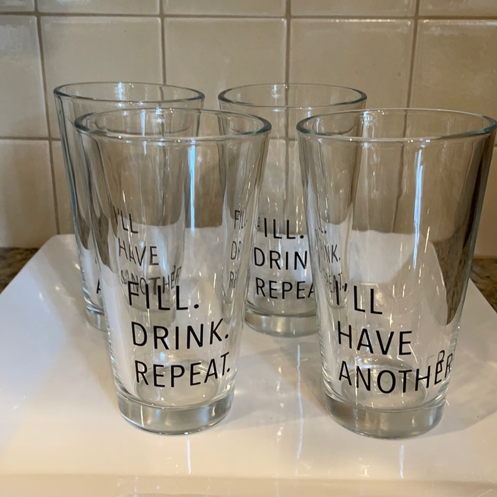 4/$20 Set of 4 Glasses